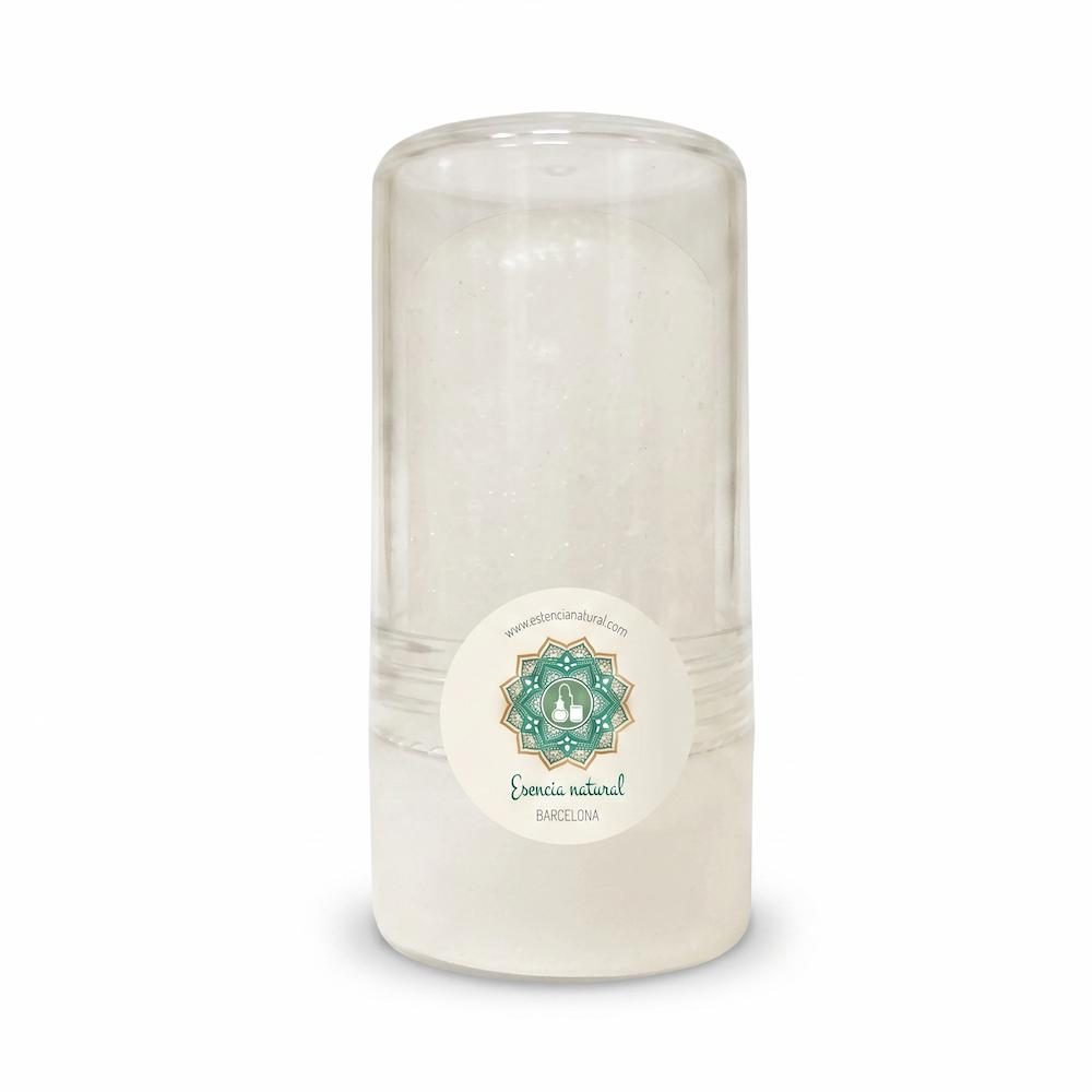 Mineral de alumbre puro desodorante natural para piel sensible sin alcohol ni aluminio.